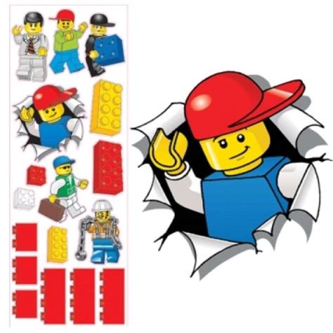 Lego Maxi Wall Stickers Large Lego Wall Wall Sticker And Wall Decals