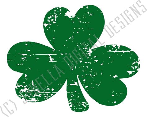 Distressed Shamrock Svg Cut File And Printable So Fontsy