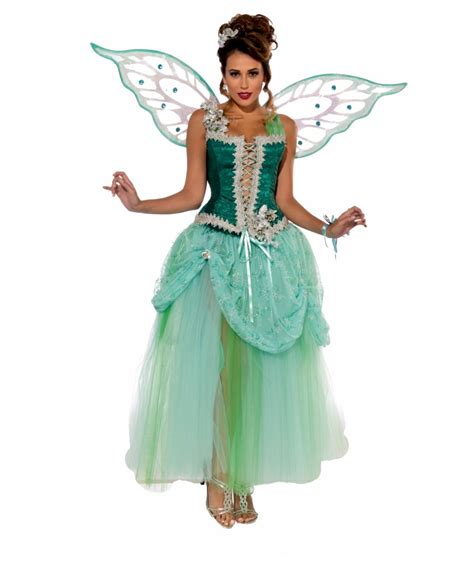 Adult Emerald Fairy Halloween Costume Women Fairy Costume