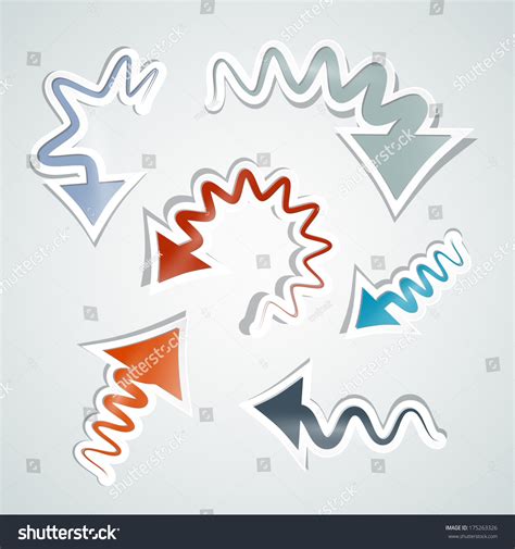 Abstract Arrows Set Stock Illustration 175263326 Shutterstock