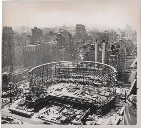 Construction Of Madison Square Garden In The 1960s Nyc Madison