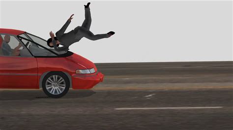 Virtual Crash Pedestrian Impact Simulation Slow Motion Youtube