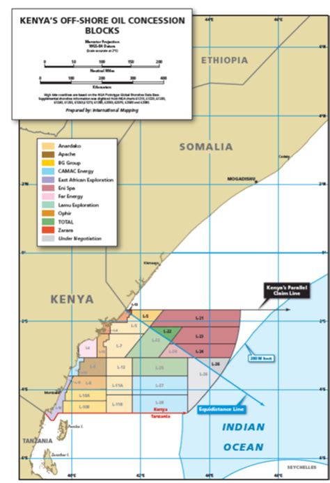 Somalia Kenya Oil And Gas Exploration Within The Disputed Maritime