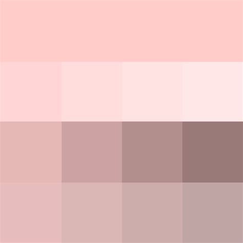 Pale Pink Shades Hue Pure Color With Tints Hue White Shades