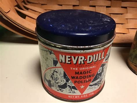 1941 Tin Nevr Dull Magic Wadding Polish General Store Find Etsy