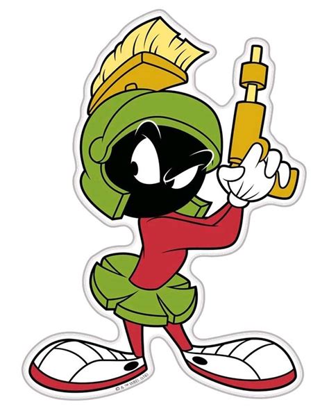 wandtattoos and wandbilder möbel and wohnen marvin the martian classic cartoon vinyl sticker decal