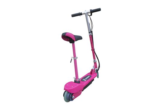 Find out the electric scooter's price, specifications, range and other details here. Pink Kids Electric Scooter with seat - eSkooter - Free UK ...