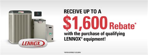 Is offering several home efficiency rebates for homeowners across the province, and those rebates include:. Lennox furnace and air conditioner rebates and finance ...