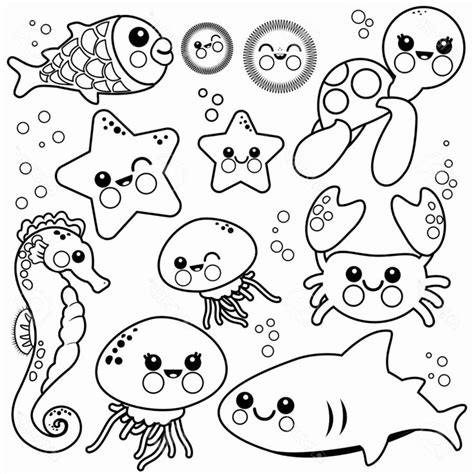 These files with a friend please send them the link to the page on www.easypeasyandfun.com that hosts the printable. Sea Animal Coloring Sheets Elegant Coloring Book Sea Creatures Coloring Pages Best Stock ...