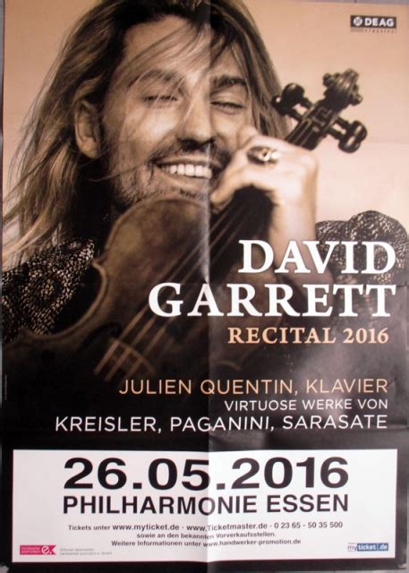 Garrett David 2016 Concert Poster Recital Tour Poster Eat Ebay
