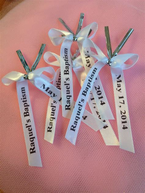 Personalized Ribbon Already Bowed For Party Favors Quantity