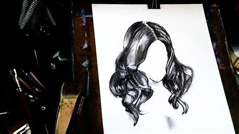 How To Draw Girl Hair Step By Step Charcoal Drawing Techniques