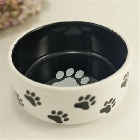 Ceramic Wholesale Dog Bowls With Non Slip Silicone Base Ceramic Dog