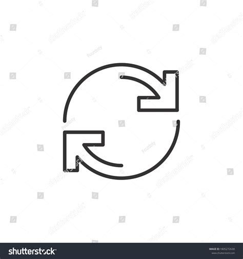 Double Reverse Arrow Replace Icon Exchange Royalty Free Stock
