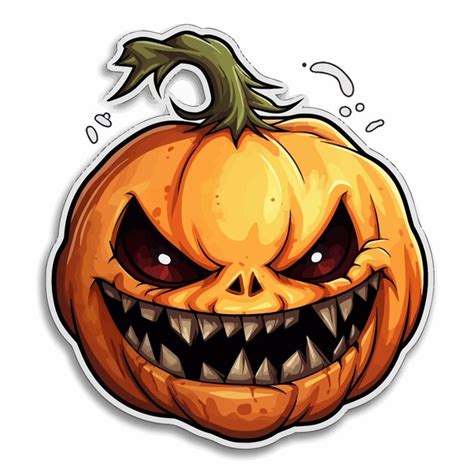 Premium Vector Scary Pumpkin