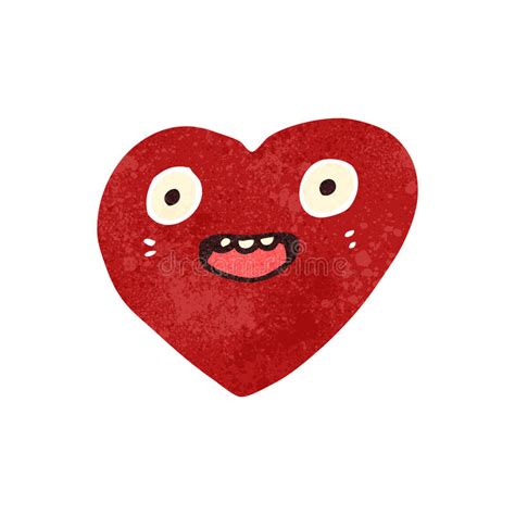 Funny Heart Cartoon Character Stock Vector Illustration Of Cute