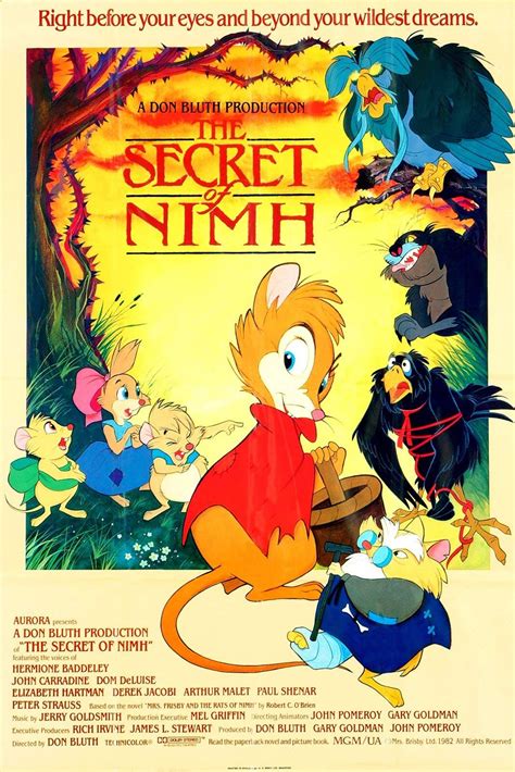 The Secret Of Nimh The Secret Of Nimh Animated Movies Kids Movies