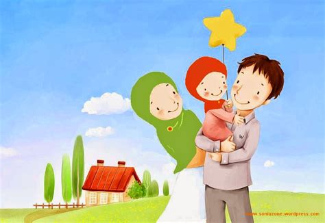 39 Gambar Kartun Keluarga Muslim Jurus Gambar