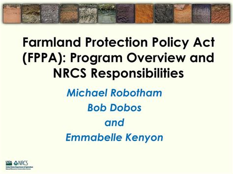 Ppt Farmland Protection Policy Act Fppa Program Overview And Nrcs