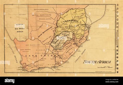 Map South Africa 1899 Fotos Und Bildmaterial In Hoher Auflösung Alamy