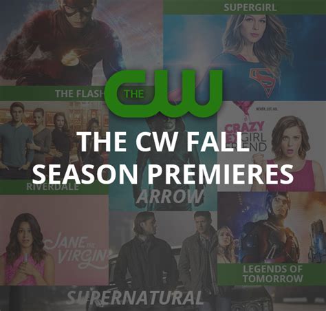Its Time For The Cw Fall Season Premieres Playontv