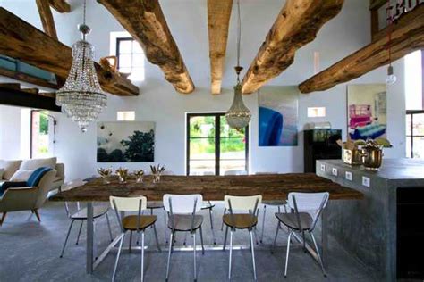 Interior Design With Reclaimed Wood And Rustic Decor In