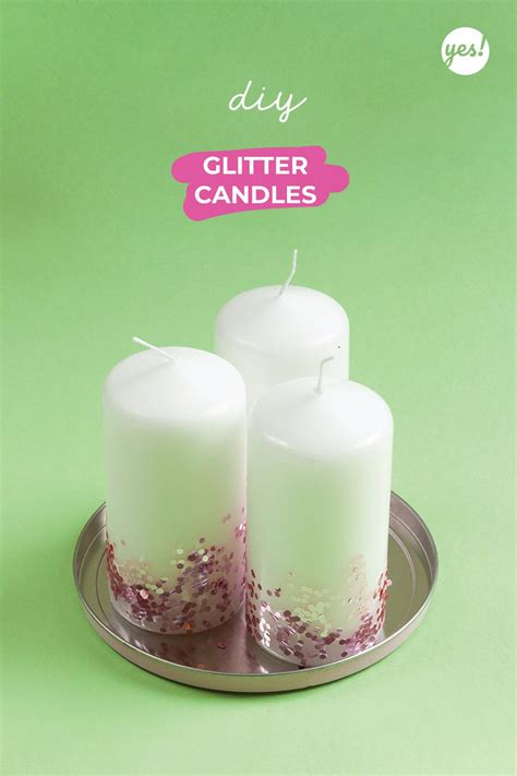 How To Make Glitter Candles Diy Tutorial Yes We Made This