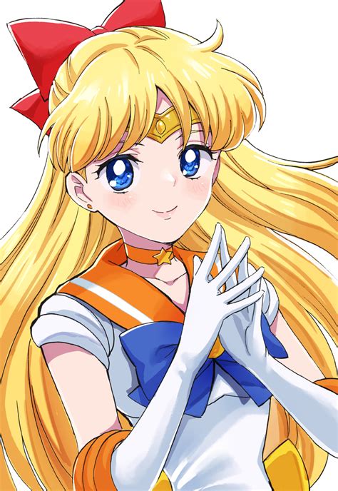Safebooru Girl Bishoujo Senshi Sailor Moon Blonde Hair Blue Eyes Blue Neckwear Bow Choker