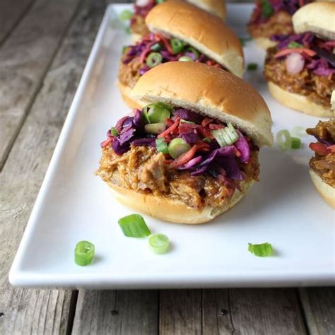 Bbq Pulled Pork Sliders With Tangy Warm Cabbage Slaw Pulled Pork Bbq
