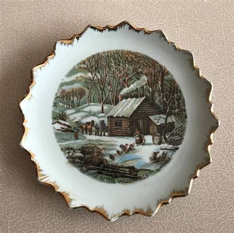 Currier And Ives A Home In The Wilderness Plate Decorative Etsy