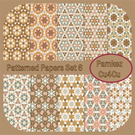 Pamkez Patterned Papers Set 6