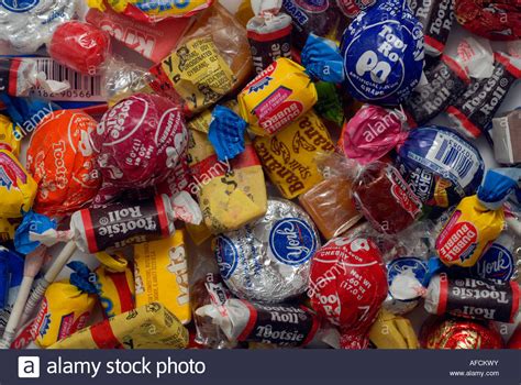 But there are times when you gotta go the no bake route. An assortment of individually wrapped single serving candy Stock Photo: 13905446 - Alamy
