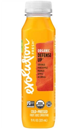 Evolution Fresh Organic Defense Up Cold Pressed Fruit Juice Smoothie