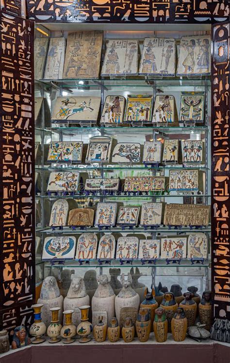 Various Traditional Egyptian Souvenirs Luxor Egypt Editorial Photo Image Of Handmade Bazaar