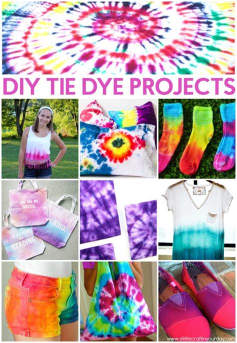 15 Diy Tie Dye Crafts A Little Craft In Your Day