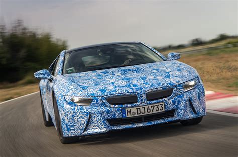 Bmw i8 features and specs at car and driver. BimmerBoost - 2015 BMW i8 prototype pictures and specs - BMW targets curb weight of 3285 pounds ...