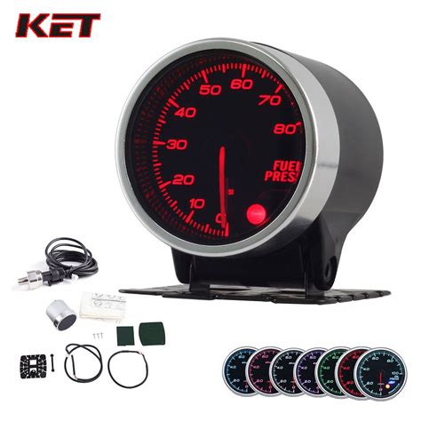 Air Fuel Ratio Automotive CNSPEED 52mm 12V 7 Colors LCD Pointer Auto