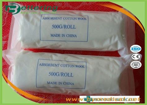 Medical High Surgical Absorbent Cotton Wool Roll 50g~1000g Bp Standards