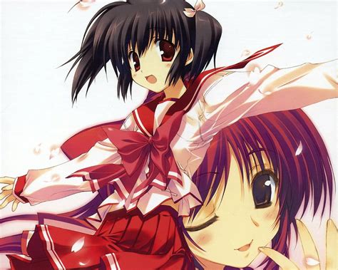 Female Anime Character Wearing School Uniform Hd Wallpaper Wallpaper