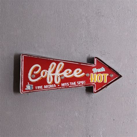 4284us Retro Fresh Hot Coffee Neon Signs For Cafe Bar Led Signs