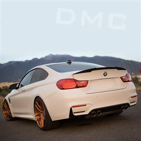 Easy and very good fitting. BMW M4 Carbon Fiber Trunk Wing Lip Spoiler for the F32 M4 - DMC
