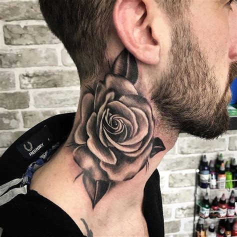 top 71 best rose neck tattoo ideas [2021 inspiration guide]