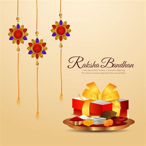 Premium Vector Raksha Bandhan Indian Festival Celebration Greeting