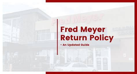 Fred meyer return policy provides exceptional assistance regarding returns, exchange and refunds on the goods and products purchased. Fred Meyer Return Policy 2020 | Skip the lines and get ...