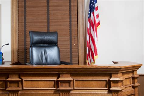 Courtroom Bench Stock Photo Download Image Now Courtroom Bench