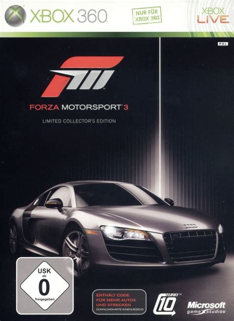 forza motorsport 3 limited collector s edition cover or packaging material mobygames