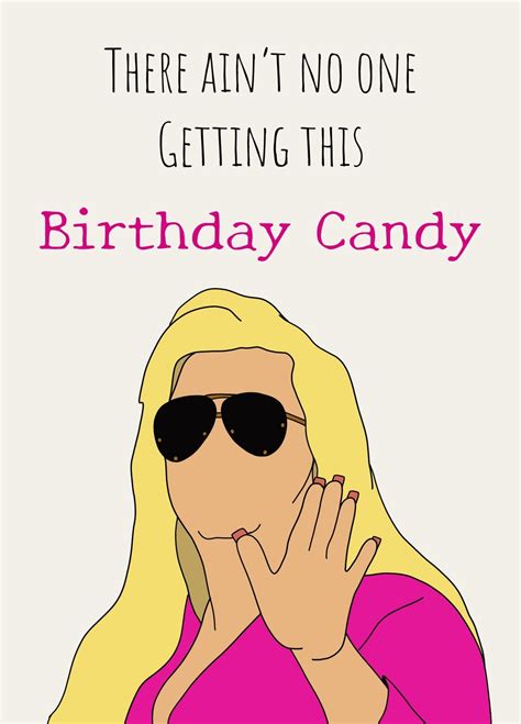 Gemma Collins Birthday Candy Card Scribbler