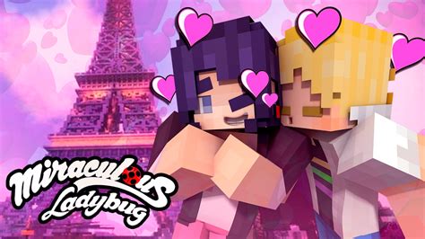 Marinette And Adrien Kiss On Valentines Minecraft Miraculous Ladybug