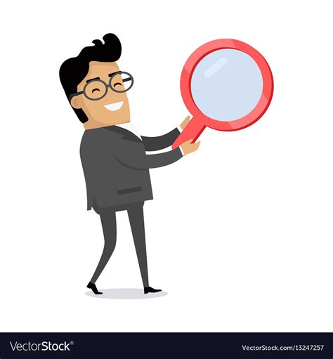 Searching Concept Flat Royalty Free Vector Image