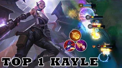Wild Rift Kayle Gameplay Top 1 Kayle Gameplay Rank Challenger Youtube